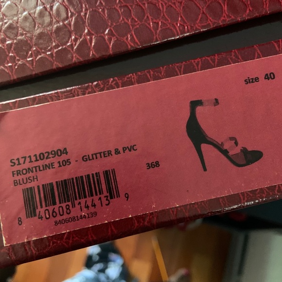 Tamara Mellon Frontline Sandal Blush (Glitter) - Picture 8 of 9